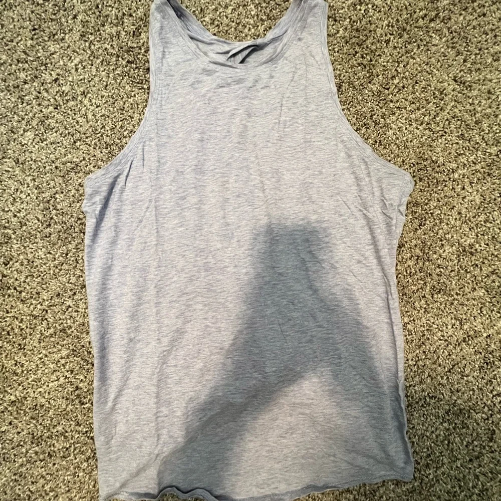 lululemon athletica Heather Purple tie back Tank Top
